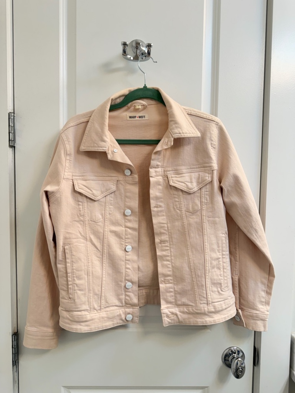 Warp + Weft denim cropped jacket